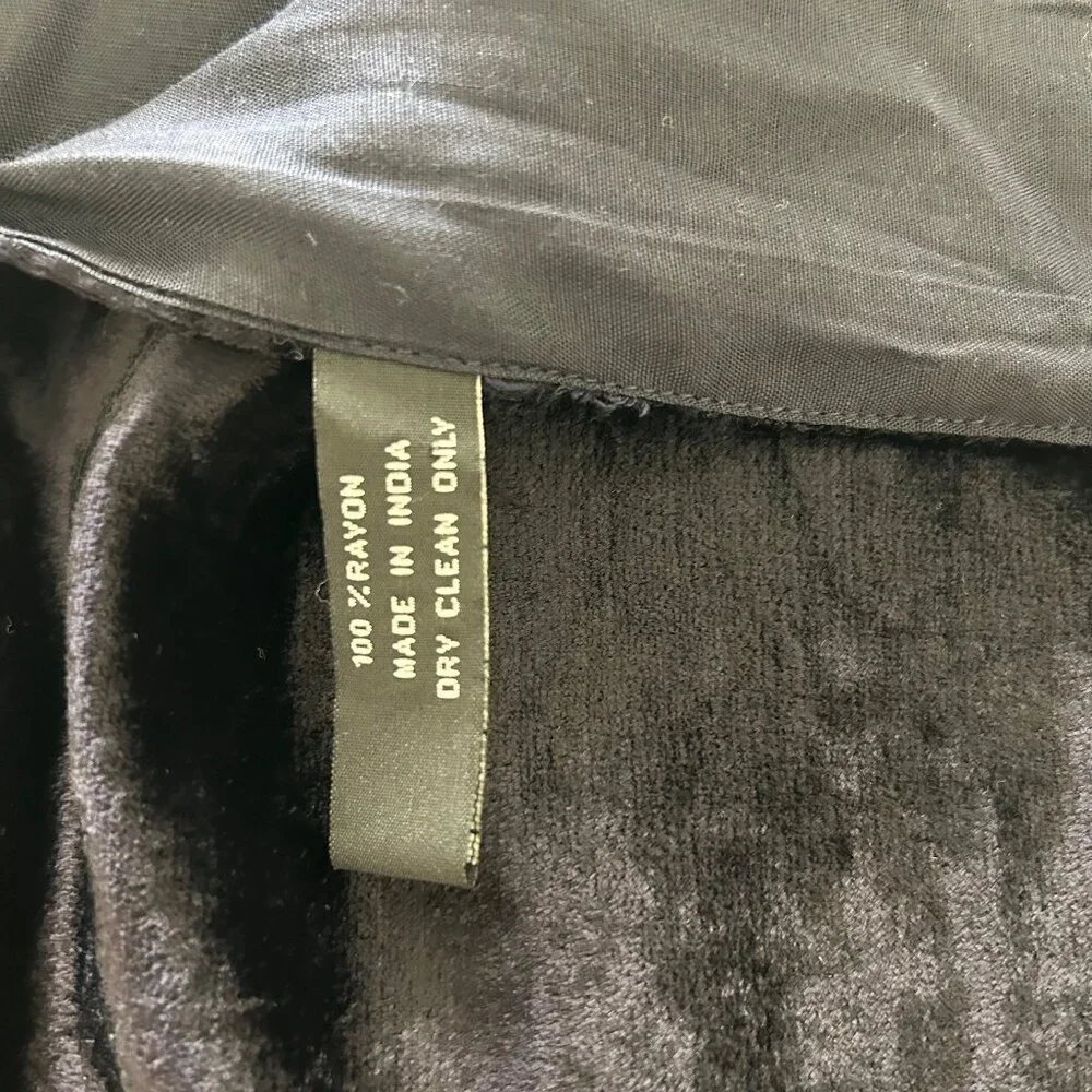 Kenneth Cole Collection Scarf Black Brown Colorblock Rayon Soft Lightweight Luxe